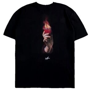 Darc Sport Corazon Sagrado "Premium"‎ Oversized Tee in Black SOLD OUT.  Large